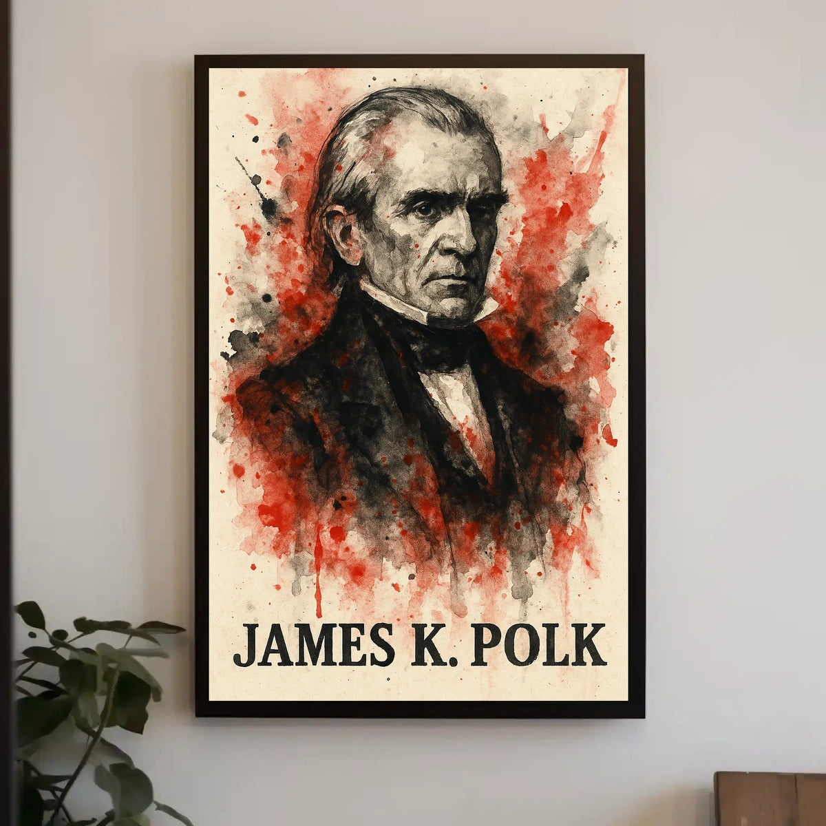 James K. Polk 19th Century Historical Presidential Poster