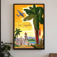Vintage Los Angeles Travel Poster
