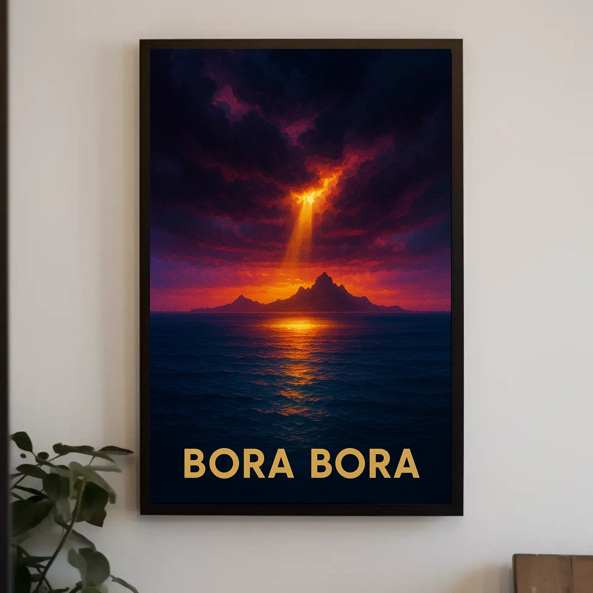 Bora Bora Sunset Poster