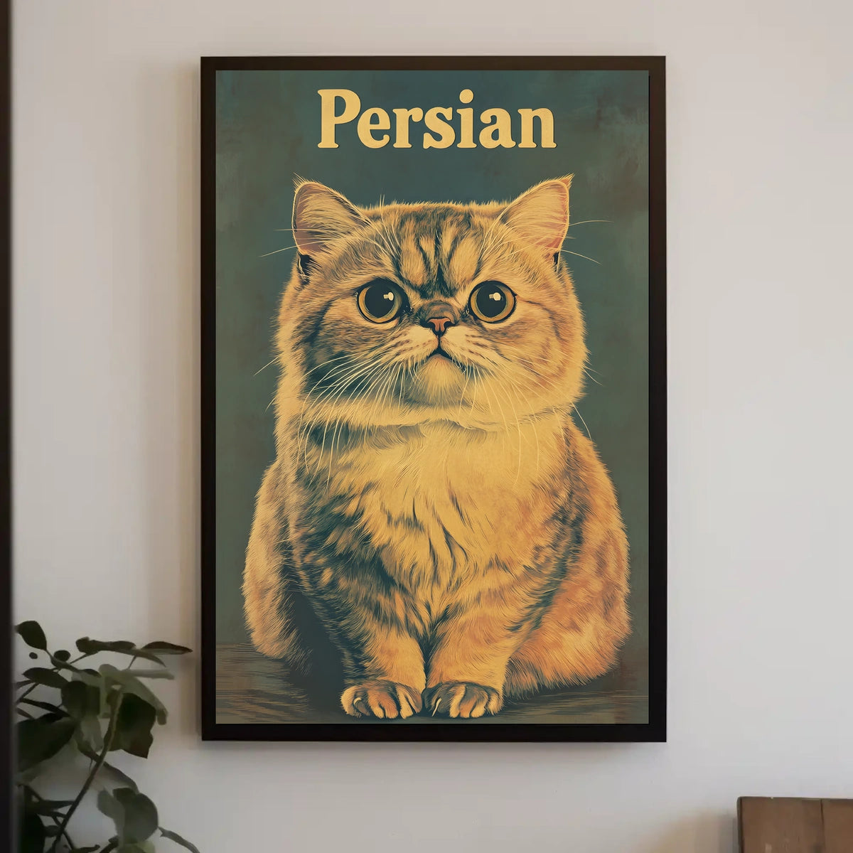 Persian Cat Portrait In Photography Realism Poster