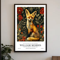 Artistic Fox with Floral Patterns: Abstract or Artistic Poster