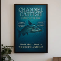 Channel Catfish Fresh Water Delight Poster