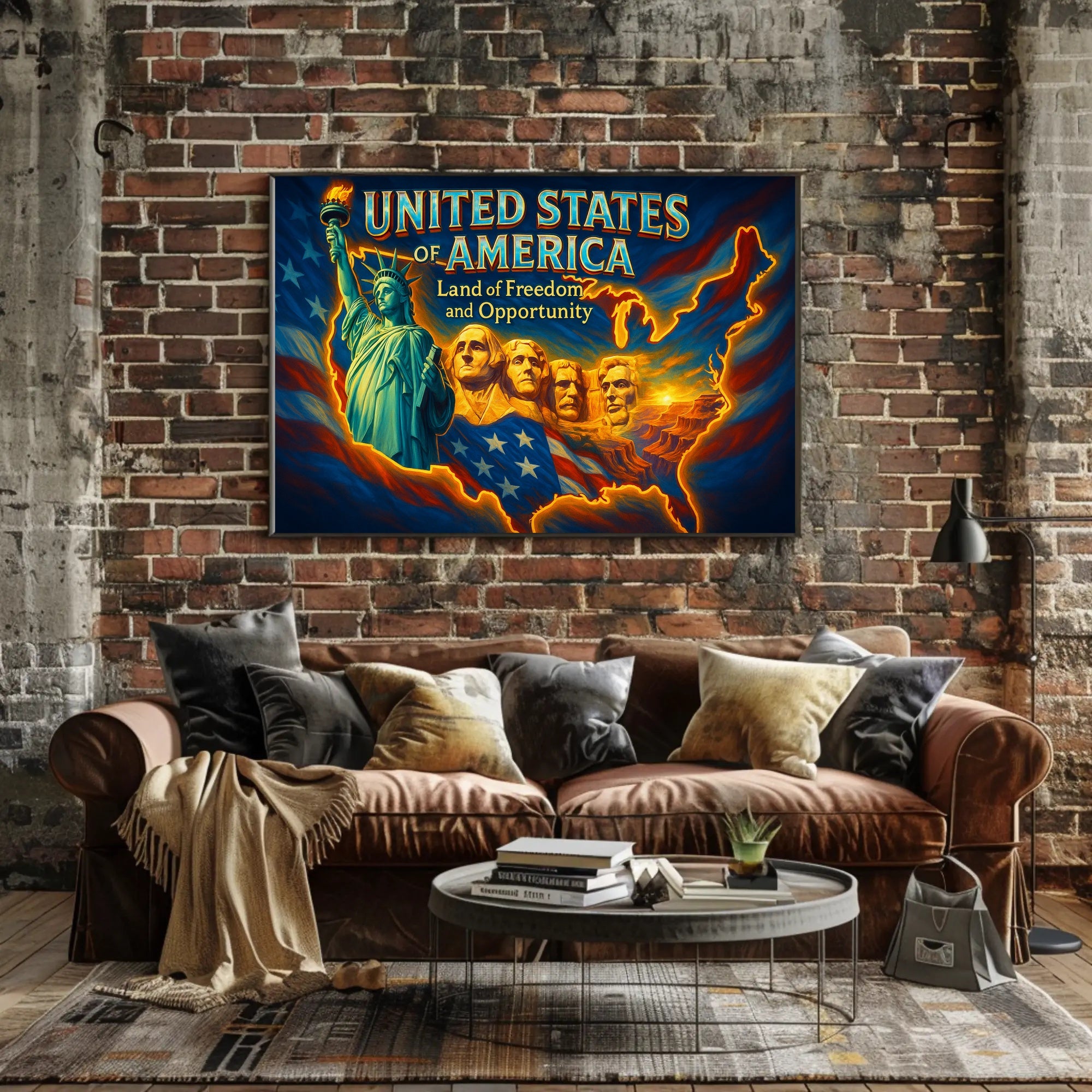 United States Travel Poster: Land of Freedom