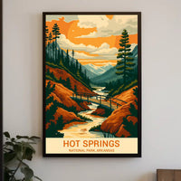 Discover Hot Springs National Park Poster