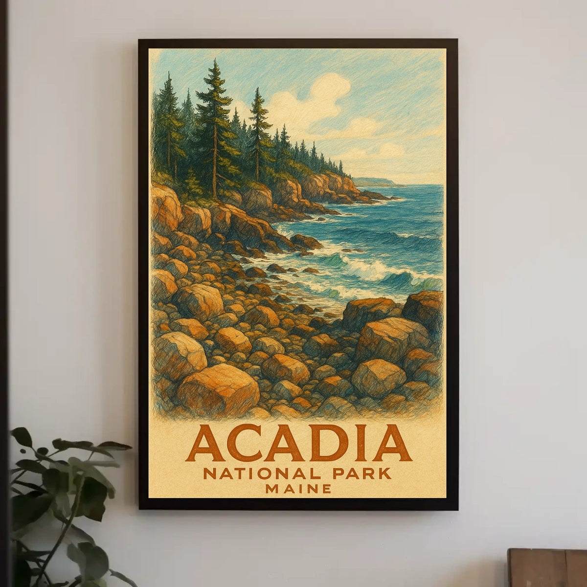 Acadia National Park Maine Poster