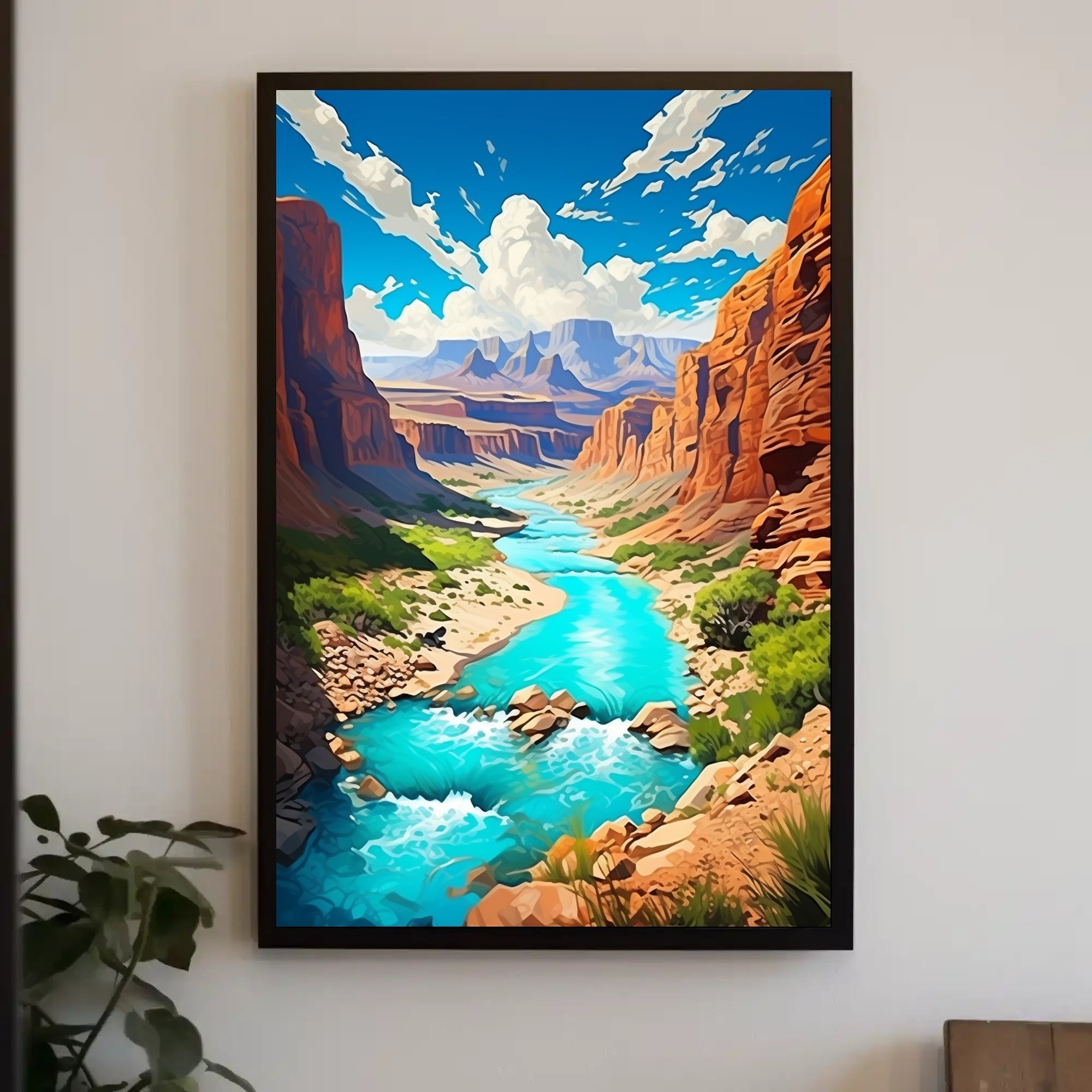 Majestic Canyon Landscape Poster