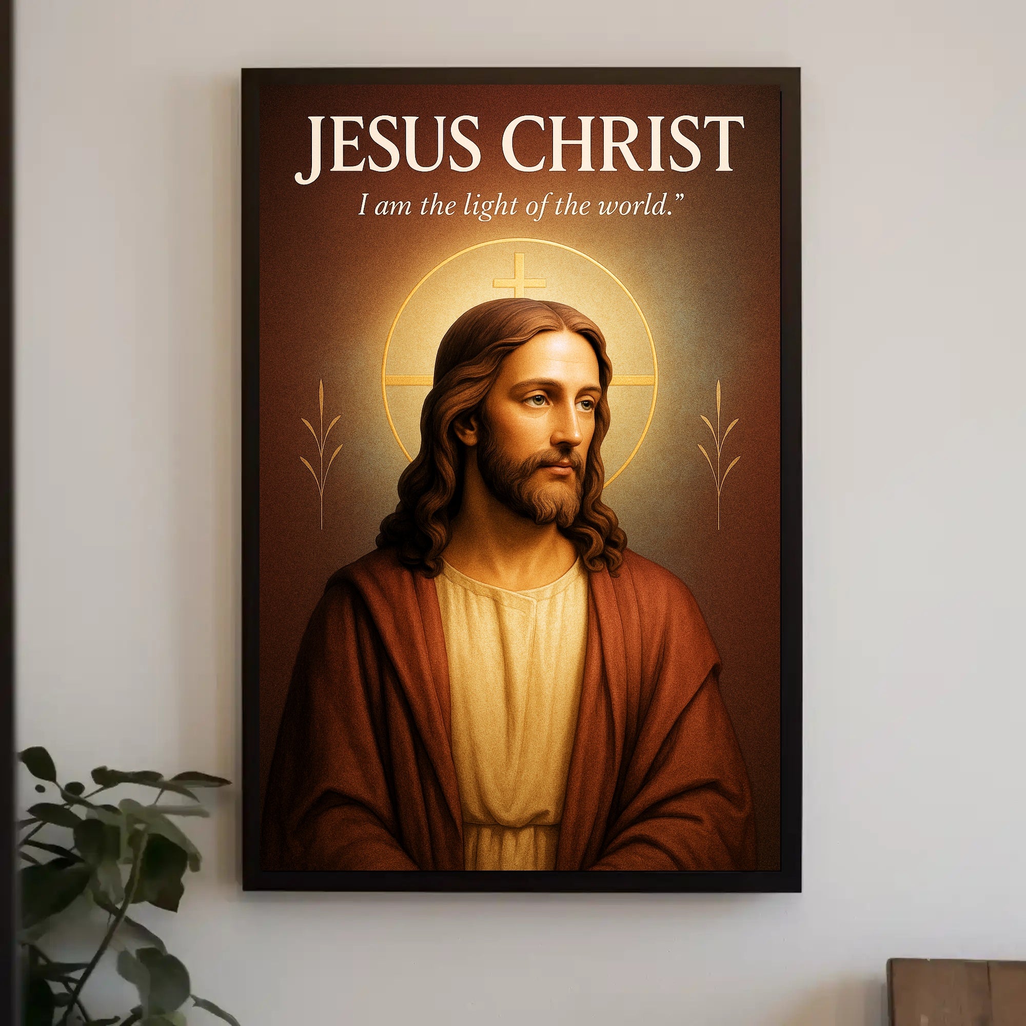 Jesus Christ I am the Light of the World Poster PosterGoat