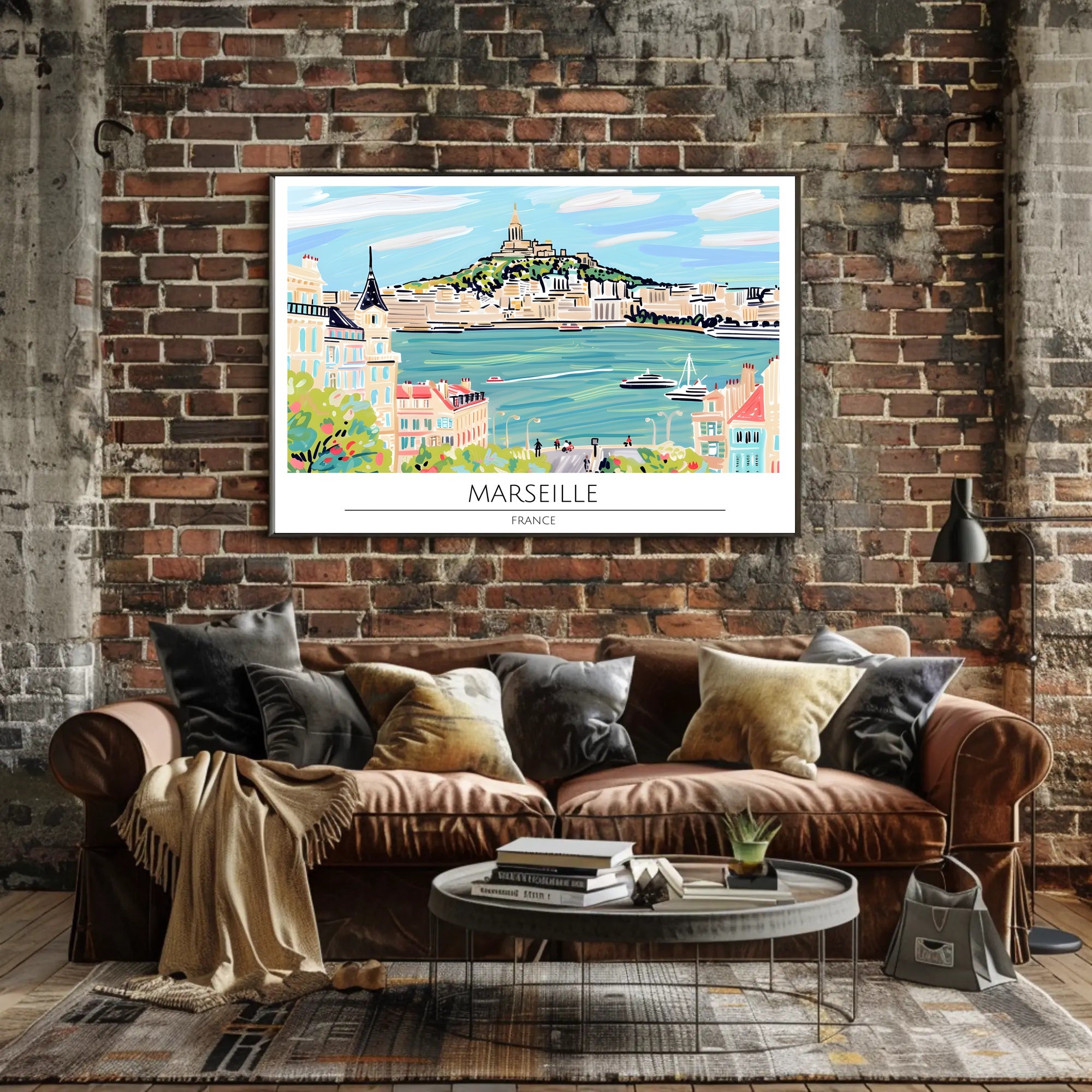 Scenic View of Marseille Poster PosterGoat