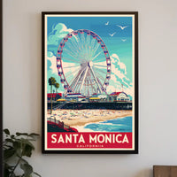 Santa Monica Ferris Wheel Poster