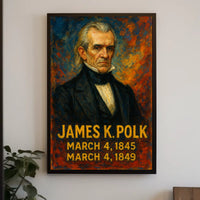 James K. Polk Presidential Term Poster