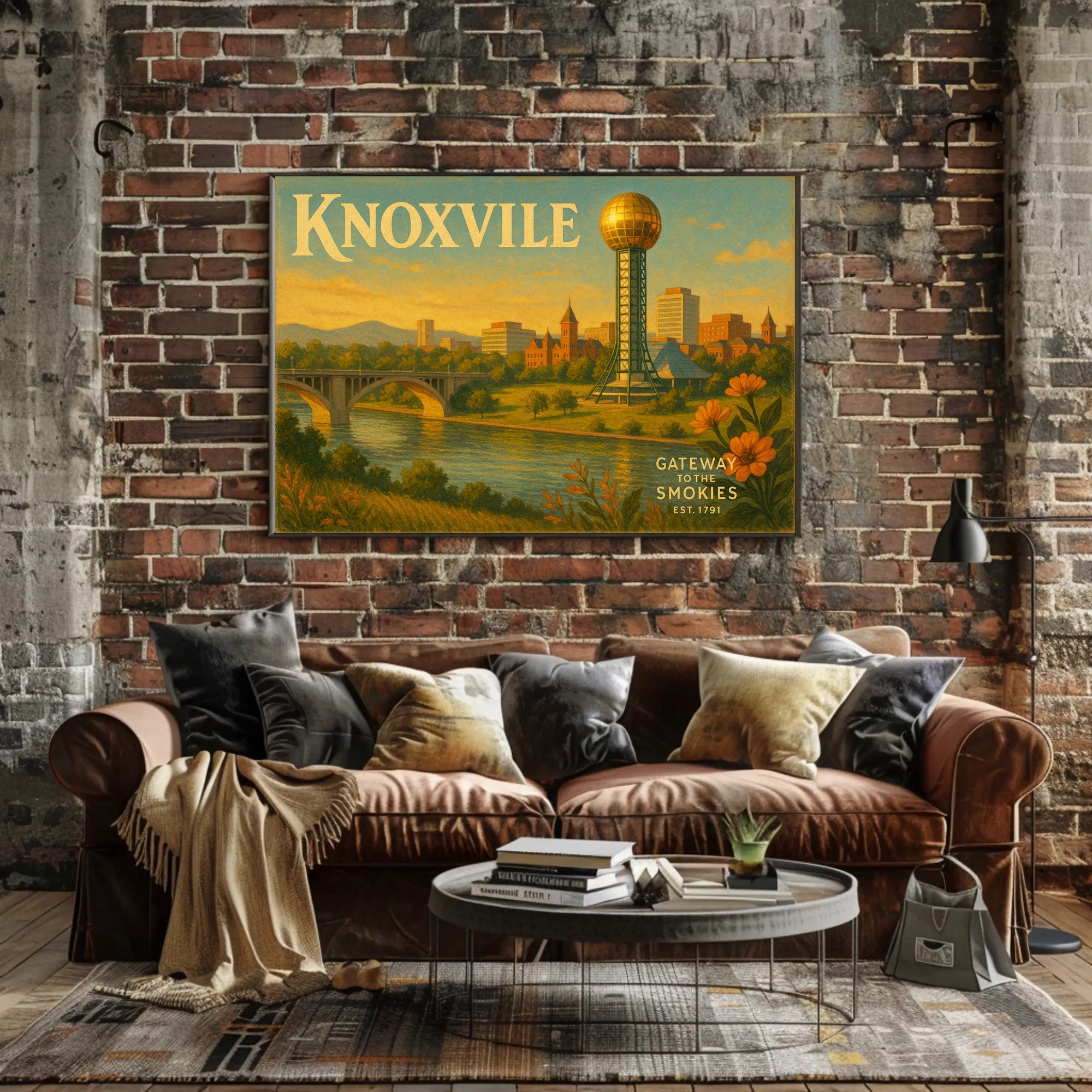 Knoxville Travel Poster Gateway to the Smokies