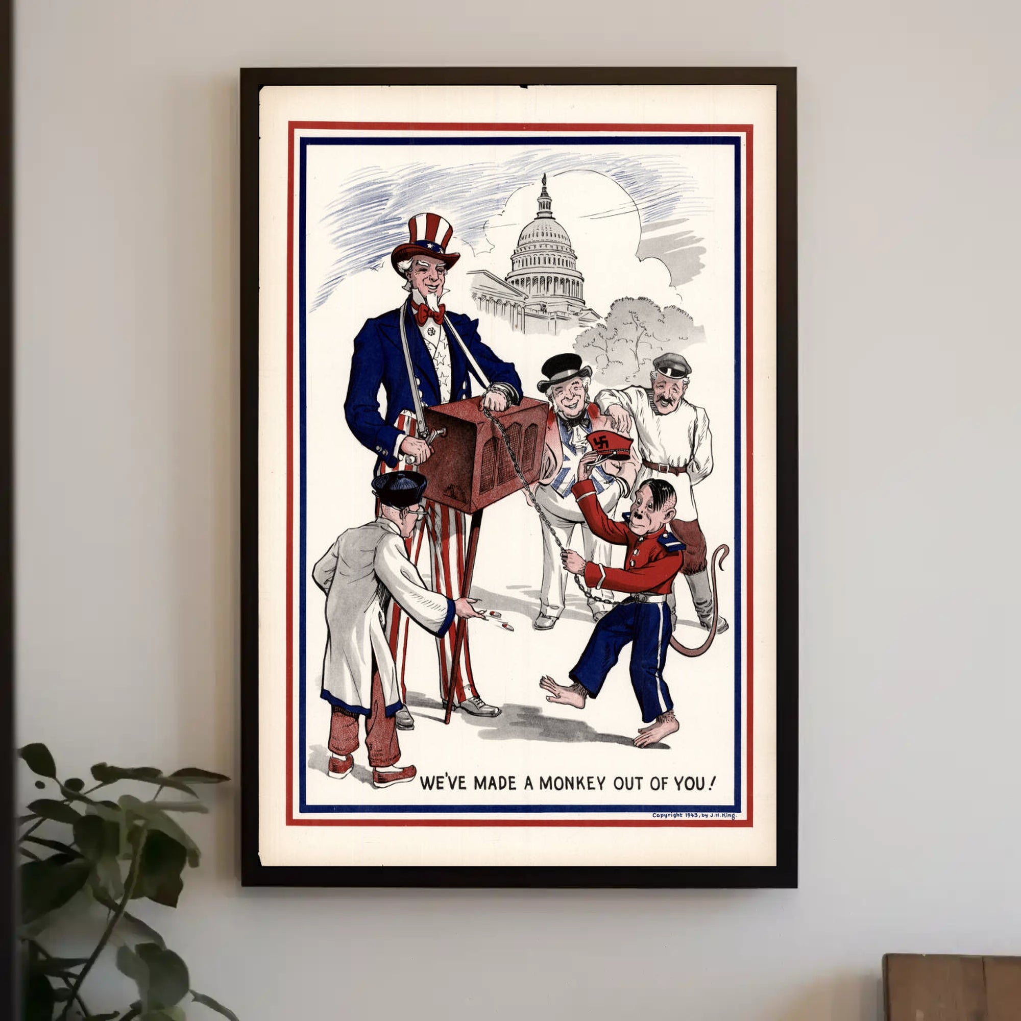 Political Satire Illustration Poster PosterGoat