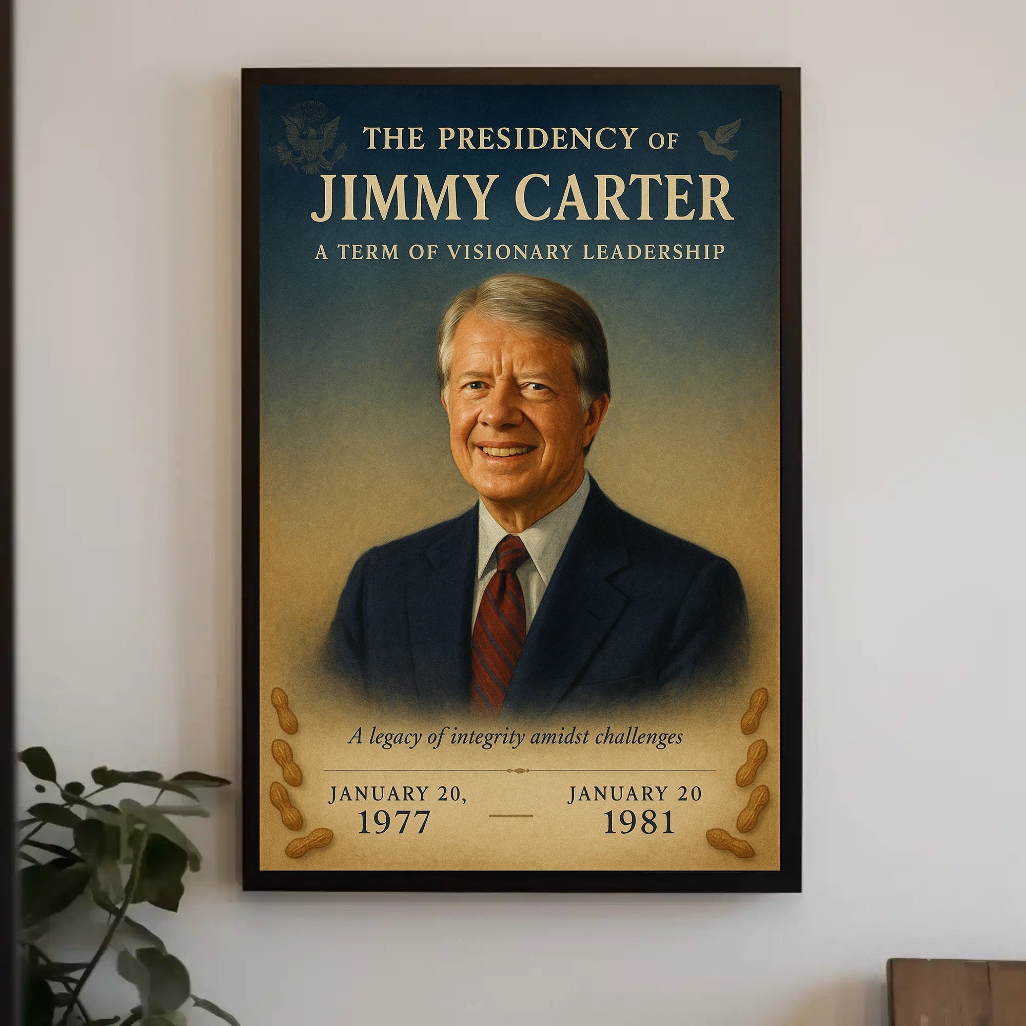 Jimmy Carter Presidential Tribute Photo Tribute Poster PosterGoat