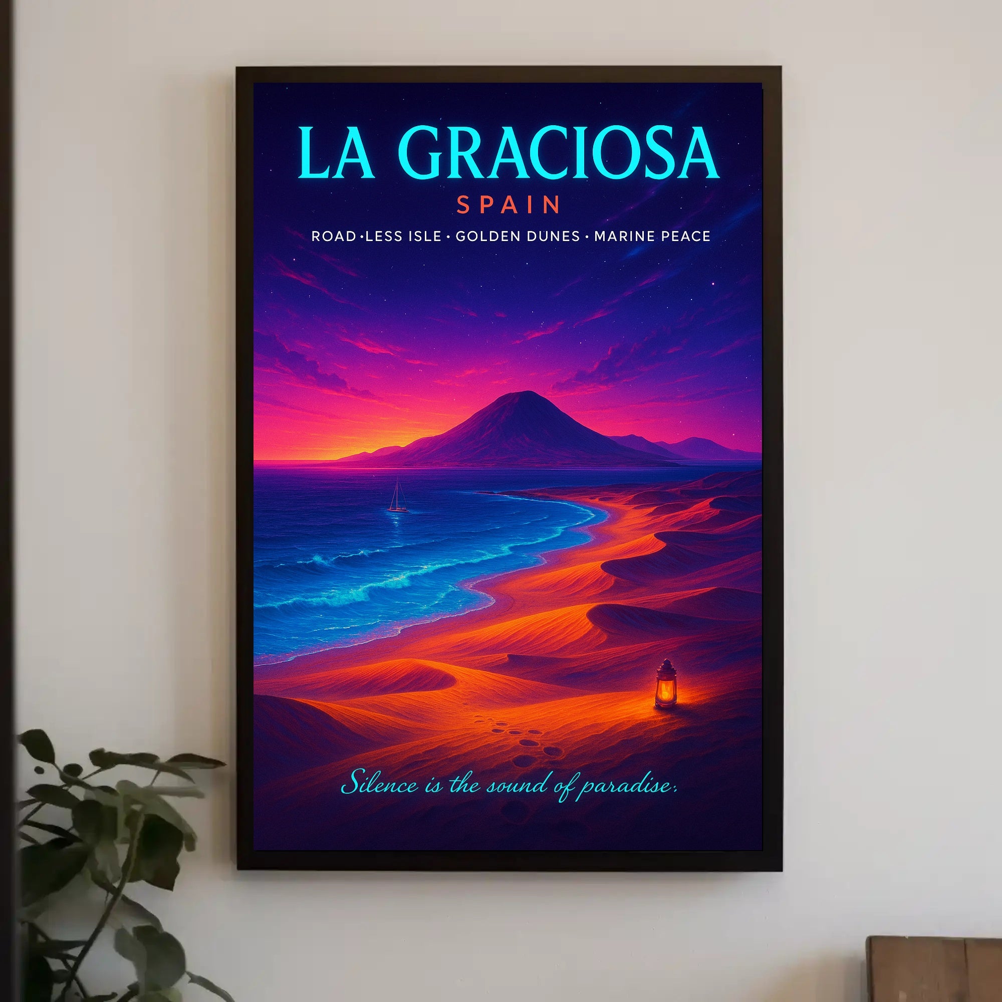 La Graciosa Twilight, Travel Escape Poster