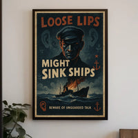 Loose Lips Might Sink Ships Poster