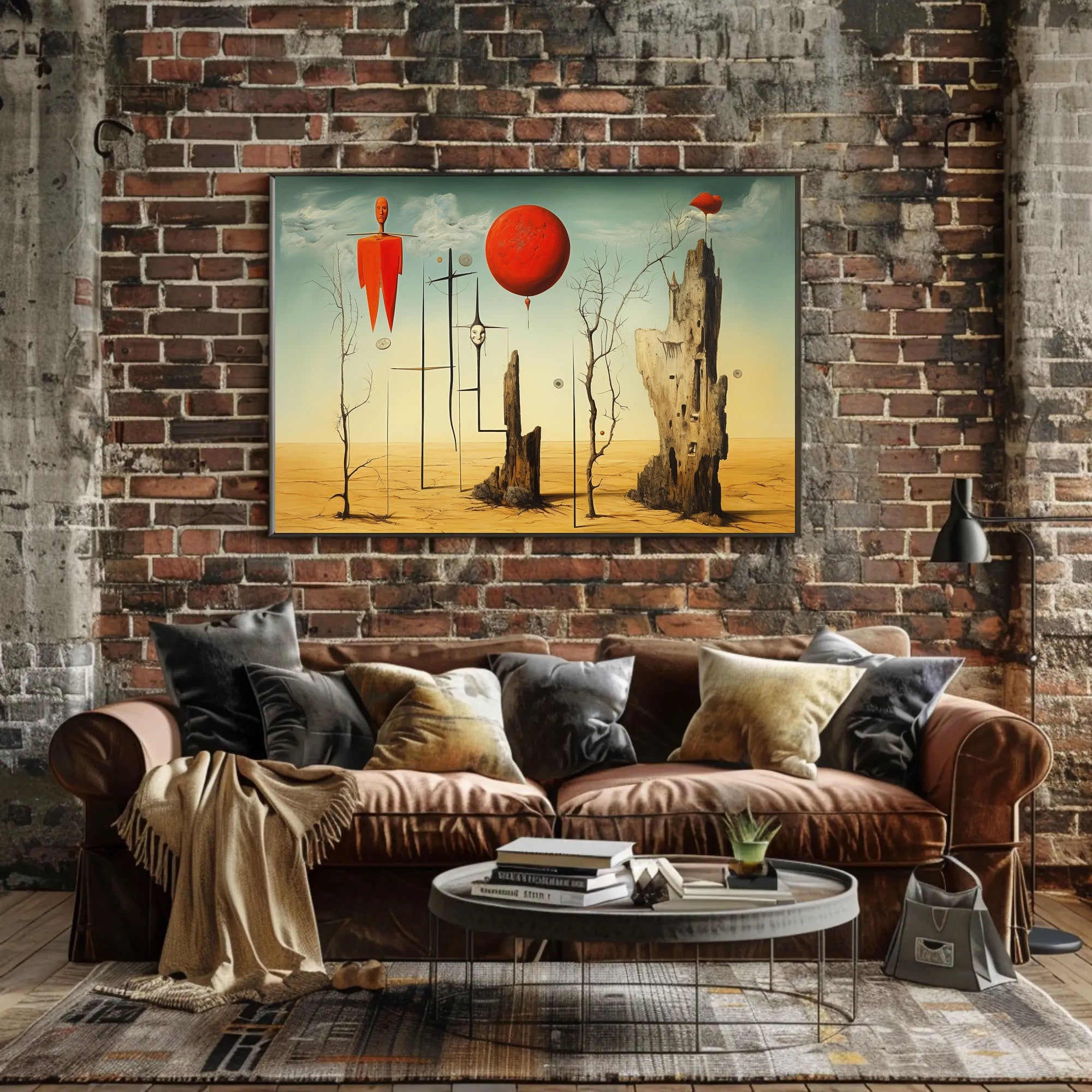 Surreal Desert Landscape Art Poster - Abstract or Artistic Poster