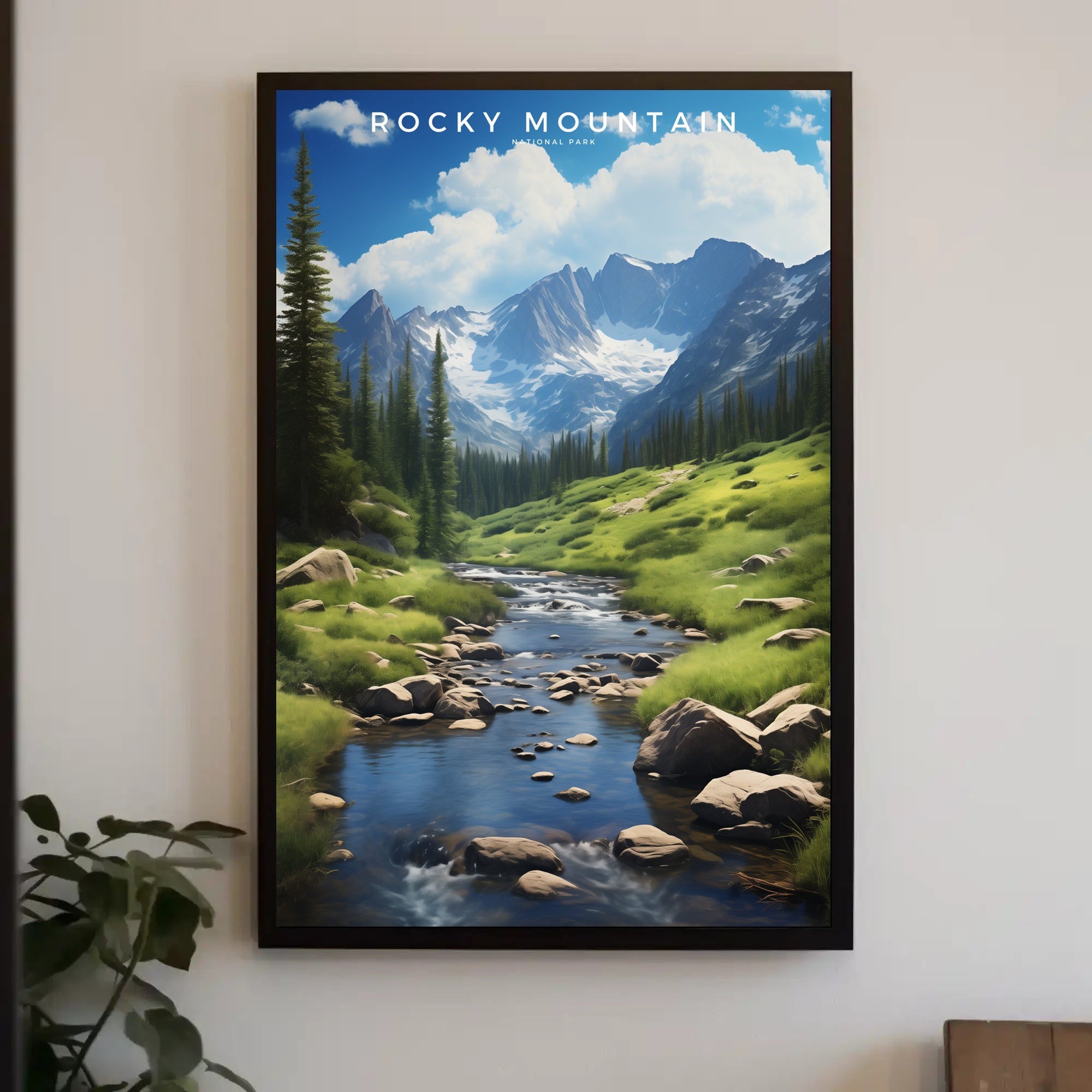 Rocky Mountains Serene Travel Poster Print