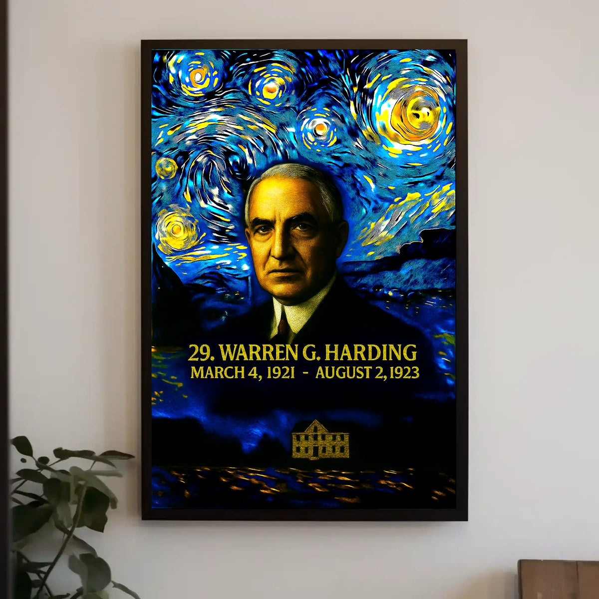Warren G. Harding 29th President of the United States Presidential Masterpiece Series Poster
