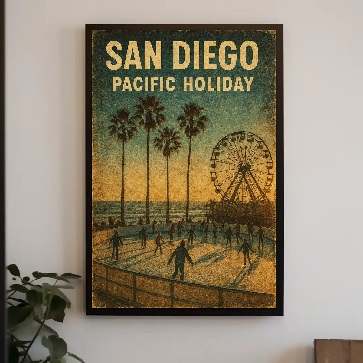 San Diego Pacific Holiday Poster