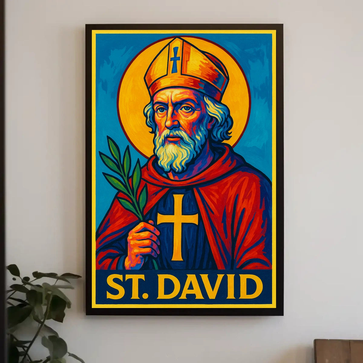 St. David Iconography Poster