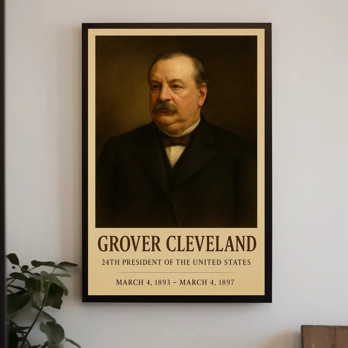 Grover Cleveland Classic Portrait Historical or Presidential Poster