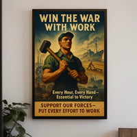 Win the War with Work Poster