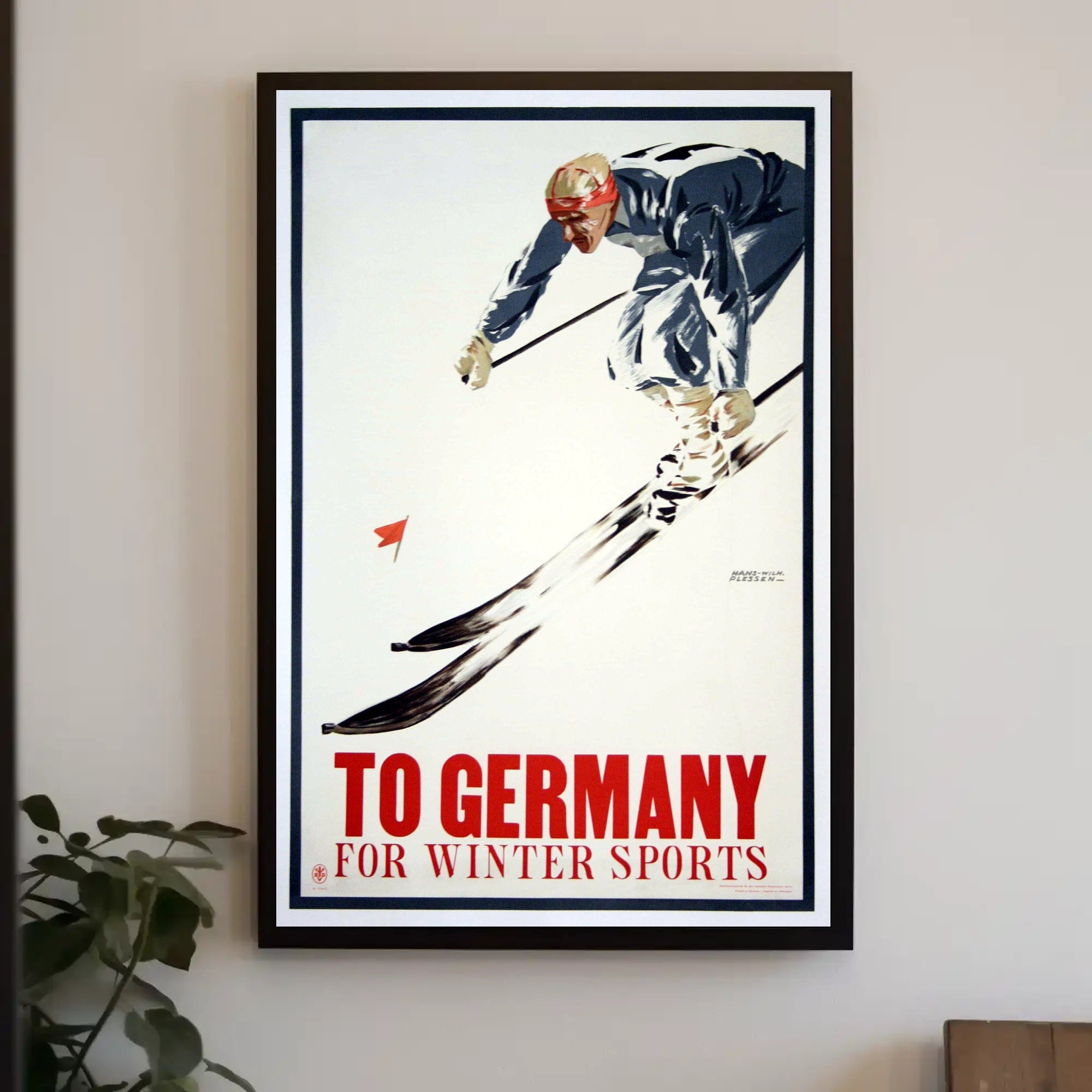 Skiing in Germany Poster PosterGoat