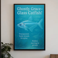 Ghostly Grace Glass Catfish Poster
