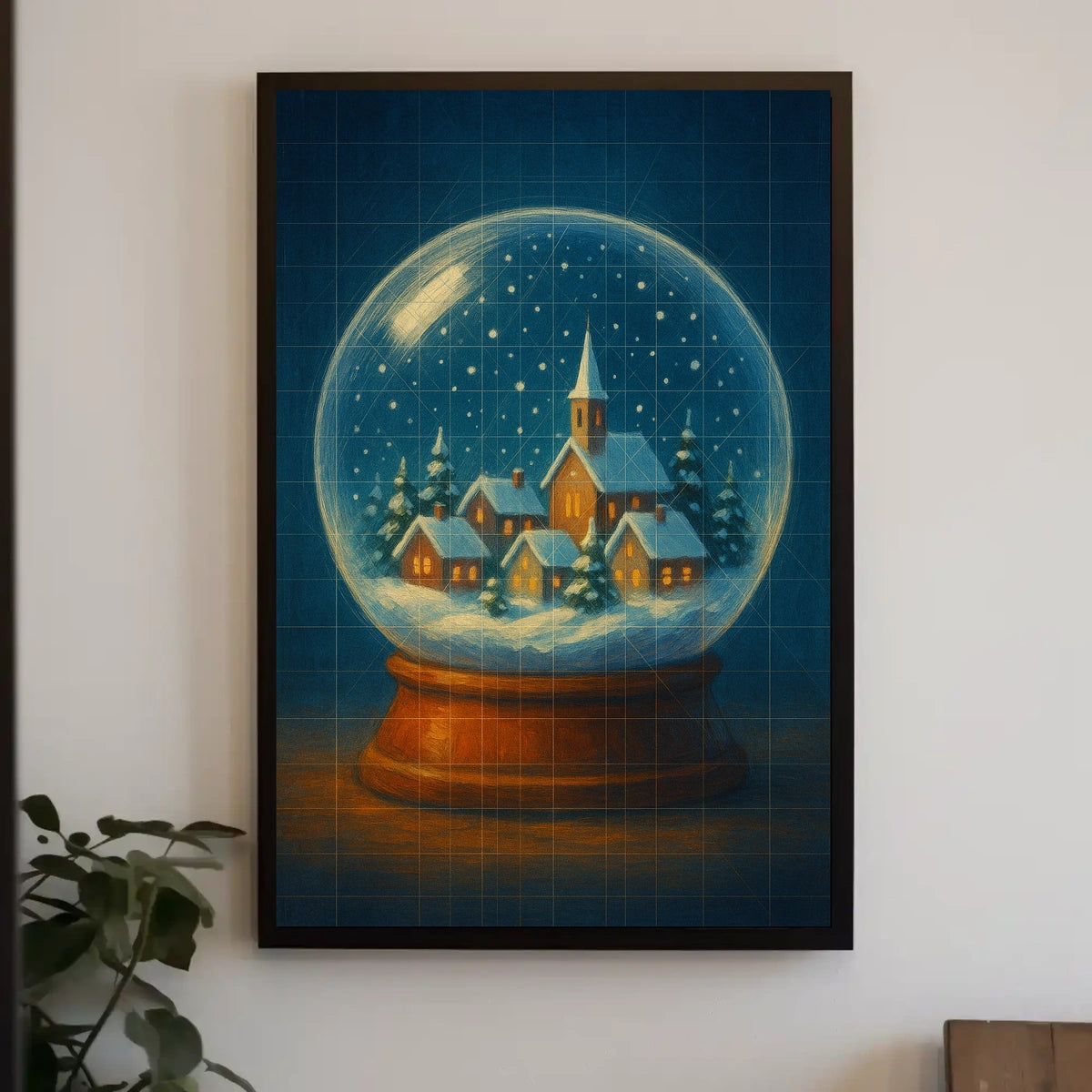 Winter Wonderland In A Snow Globe Poster