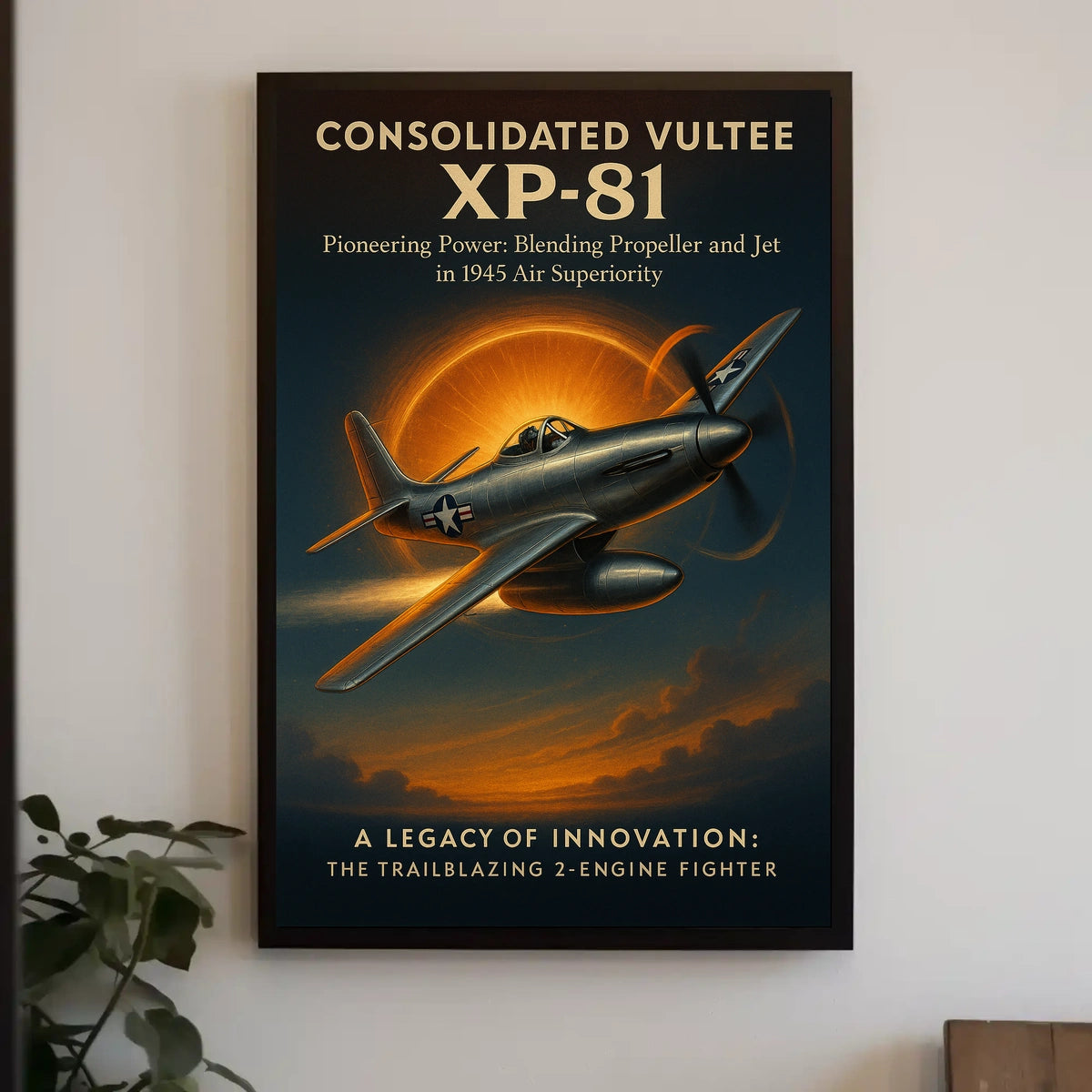 Consolidated Vultee XP-81 Poster