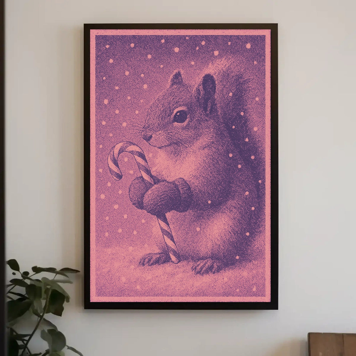 Festive Squirrel Delight Poster