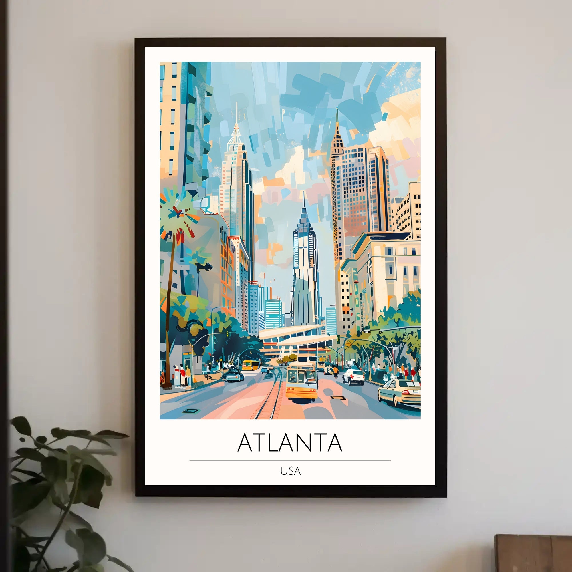 Vibrant Atlanta Cityscape Poster PosterGoat