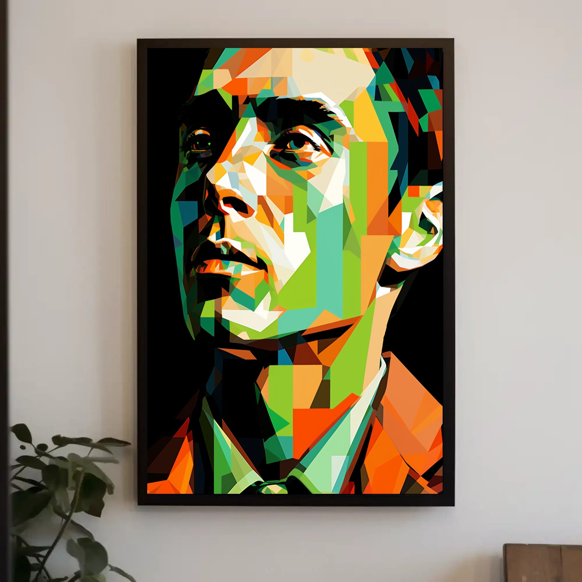 Geometric Portrait Poster PosterGoat