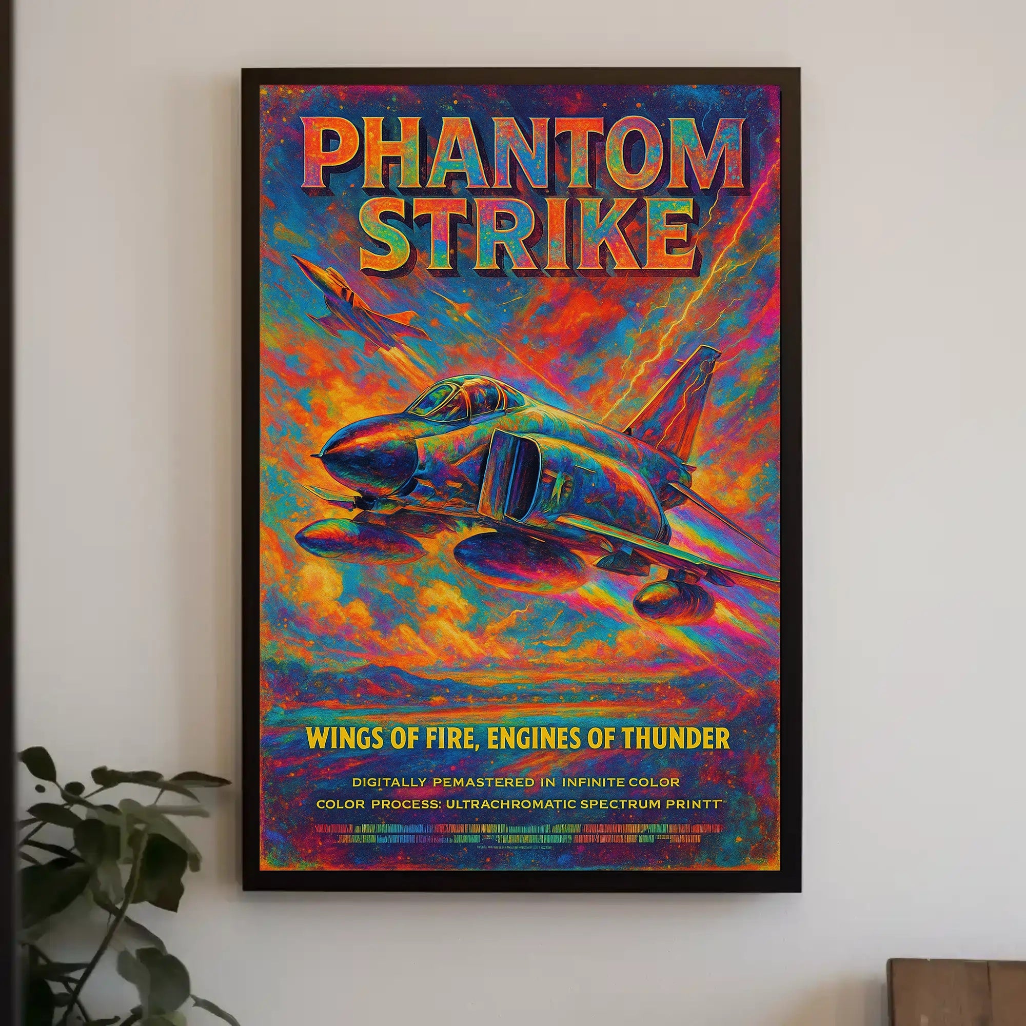 Wings of Fire Jets Futuristic Sci-Fi Poster