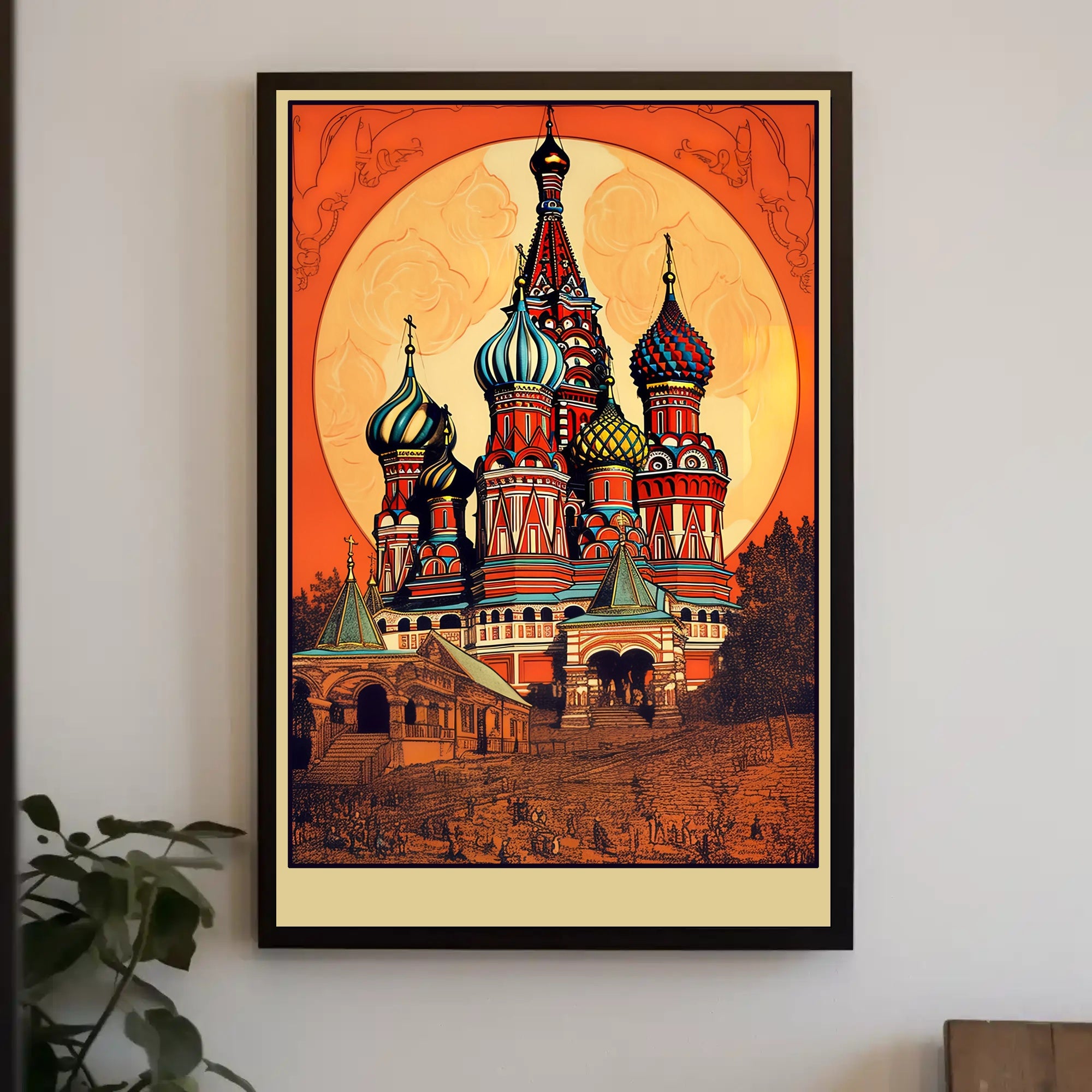 Vibrant Russian Architecture Poster