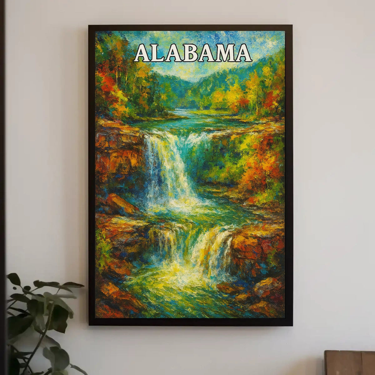 Alabama Waterfall Poster