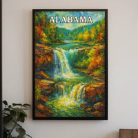 Alabama Waterfall Poster