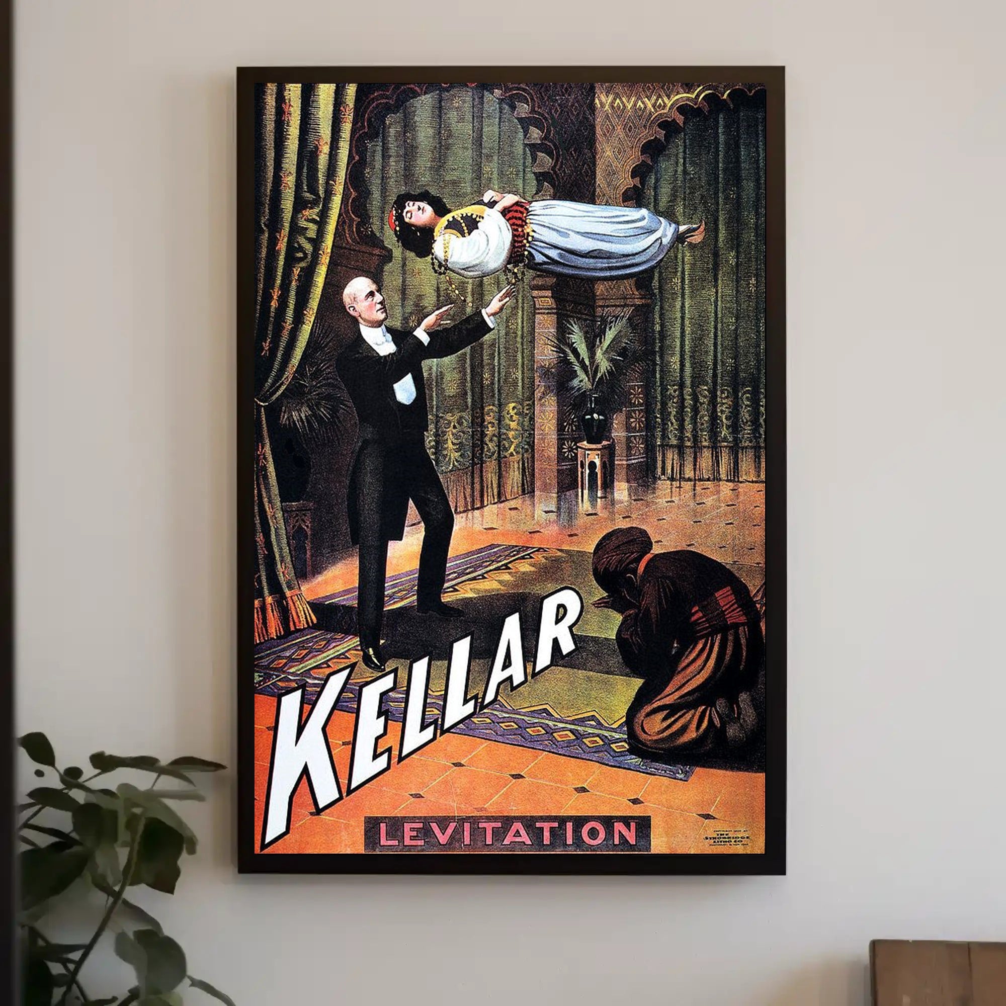 Kellar Magical Levitation Vintage Illusion Cultural Poster