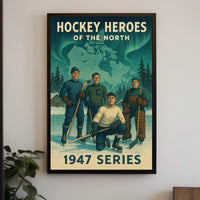 Hockey Heroes of the North 1947 Series Poster
