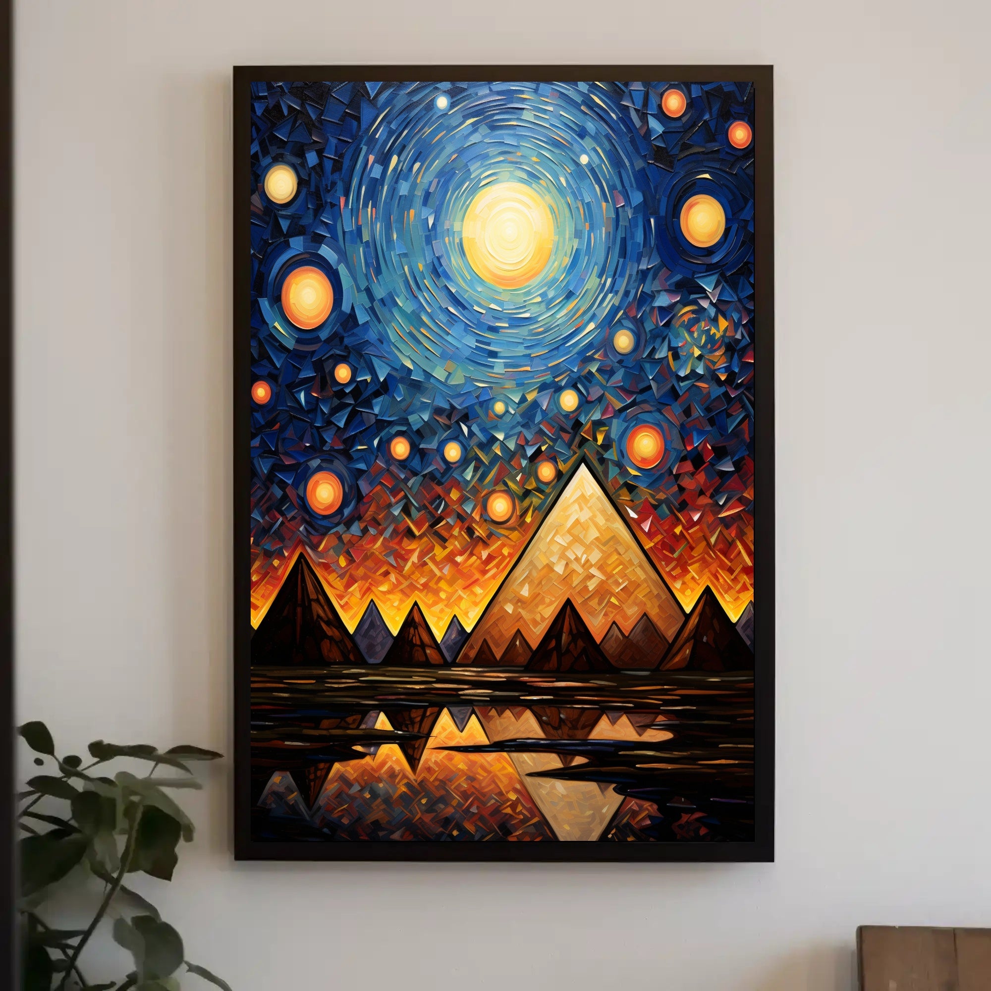 Celestial Pyramids Poster