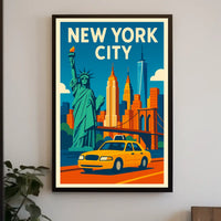 New York City Poster Iconic Skyline For City Lovers