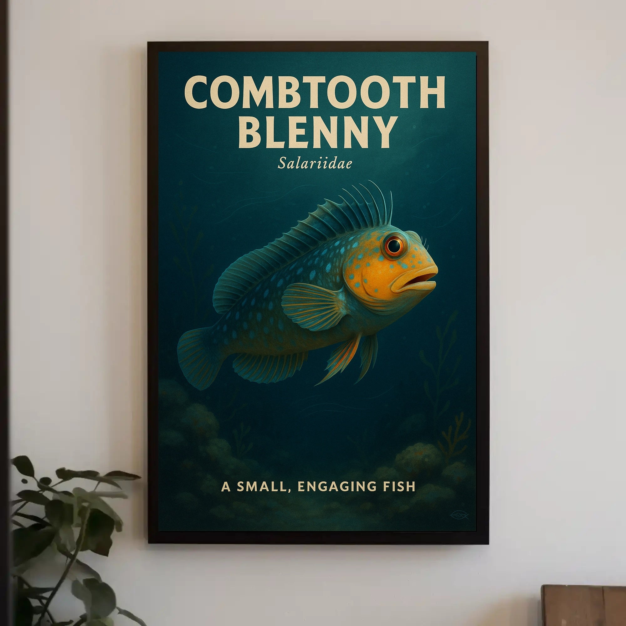 Combtooth Blenny A Small, Engaging Fish Poster PosterGoat