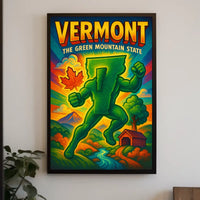 Vermont The Green Mountain State Poster