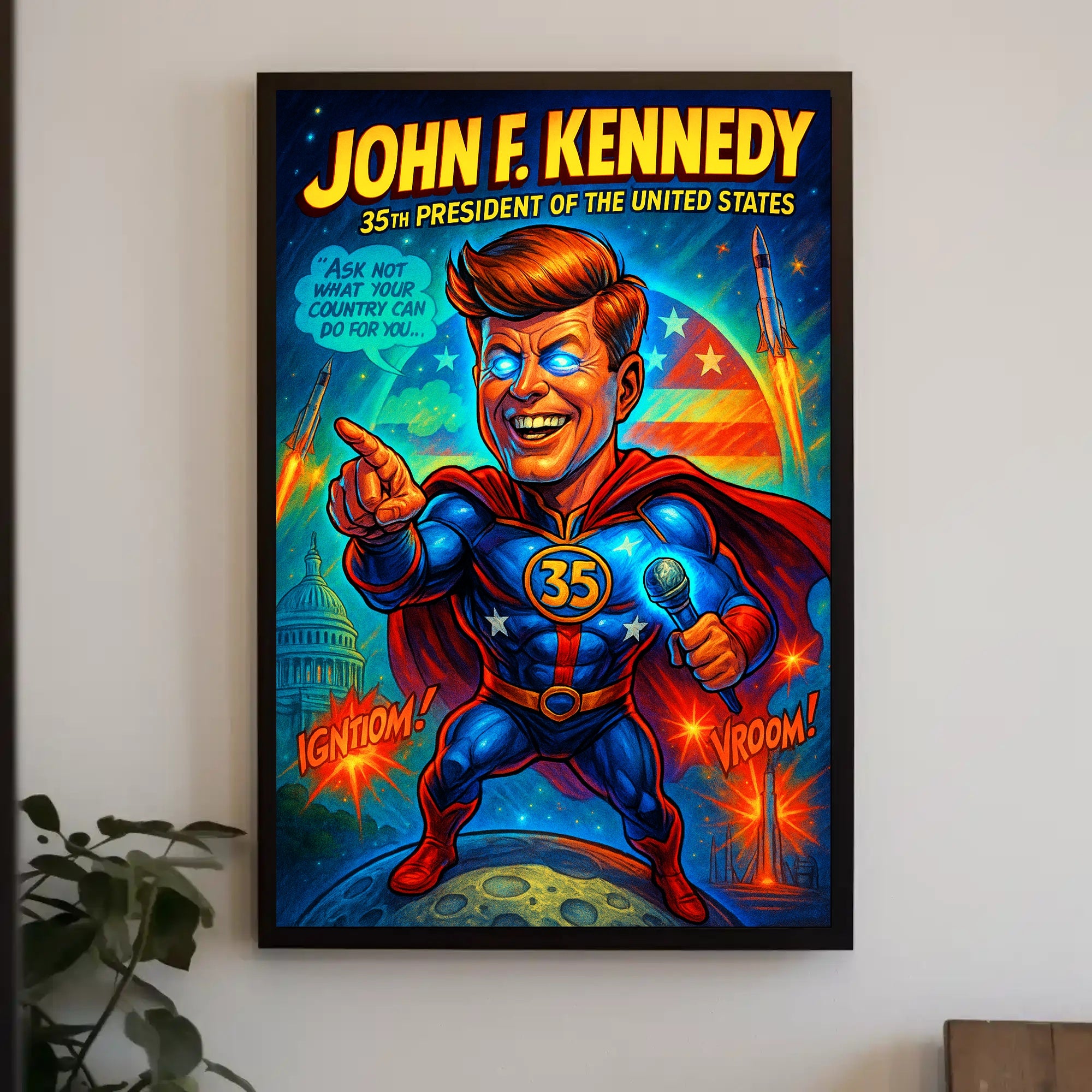 John F. Kennedy 35th President Poster PosterGoat
