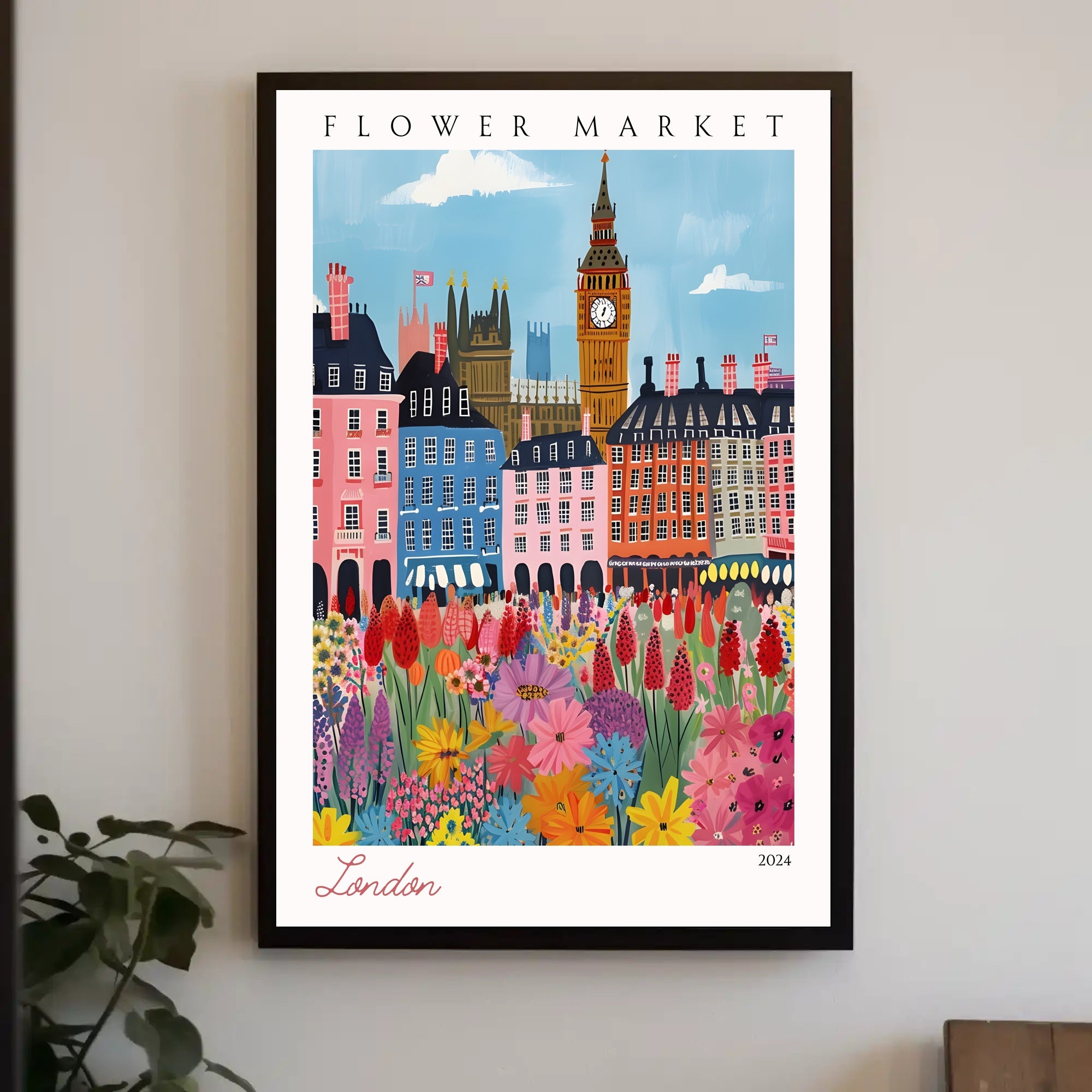 London Flower Market 2024 Poster PosterGoat