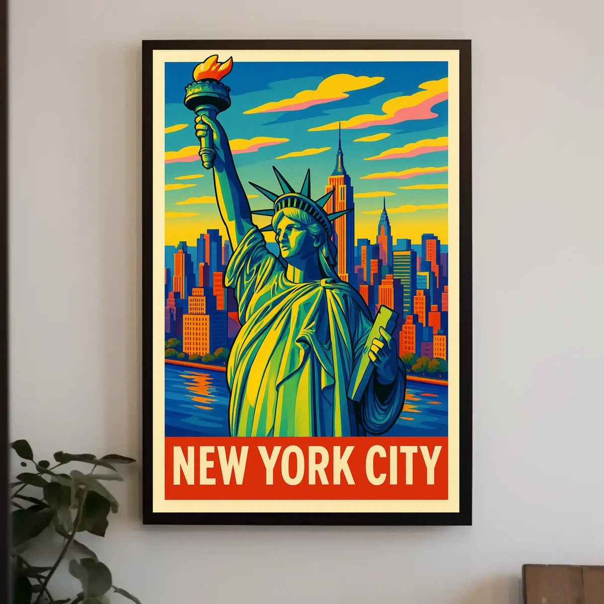 New York City Iconic Skyline Poster