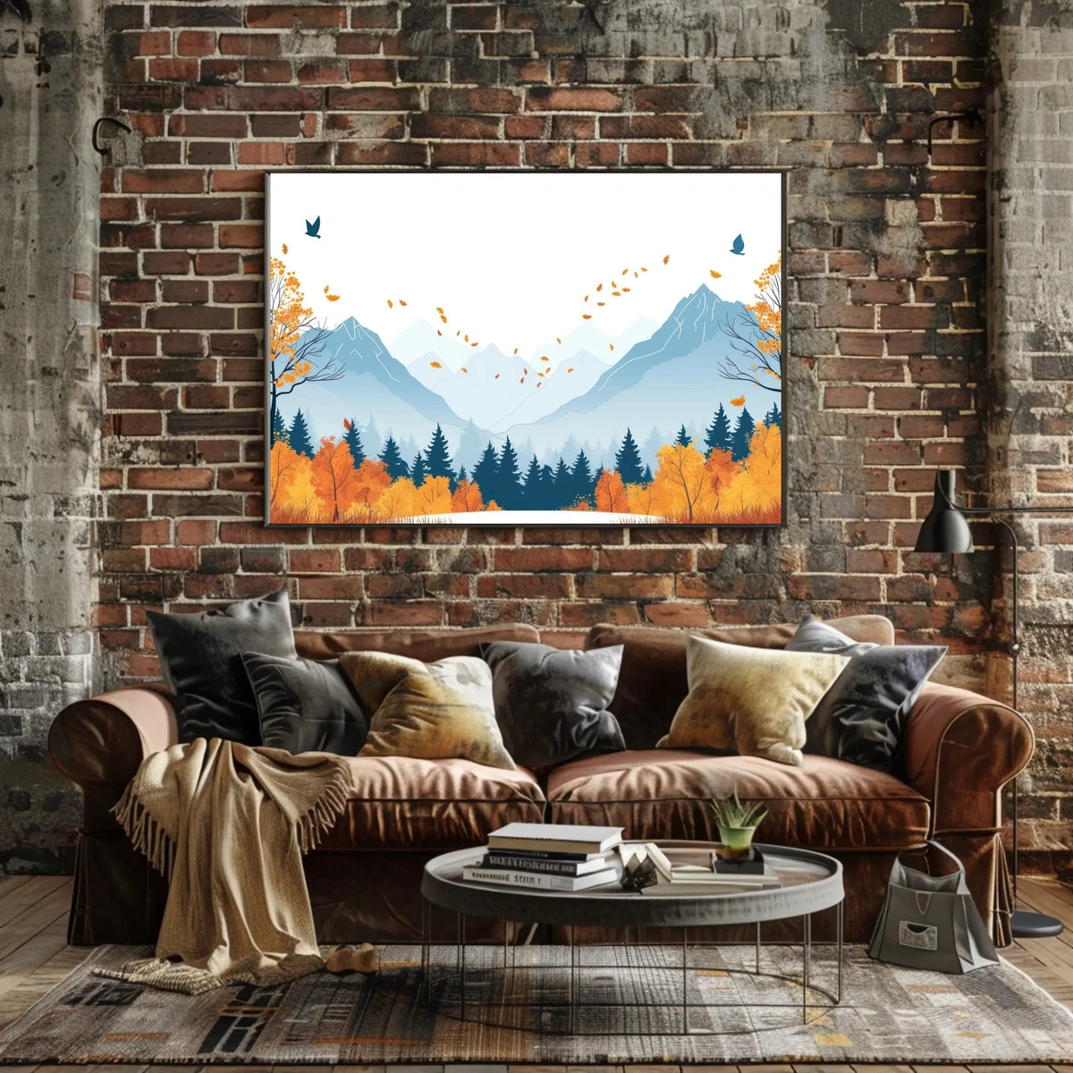 Autumn Mountain Landscape Poster
