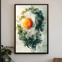 Sunny-Side-Up Egg Nature Fusion Art Poster PosterGoat