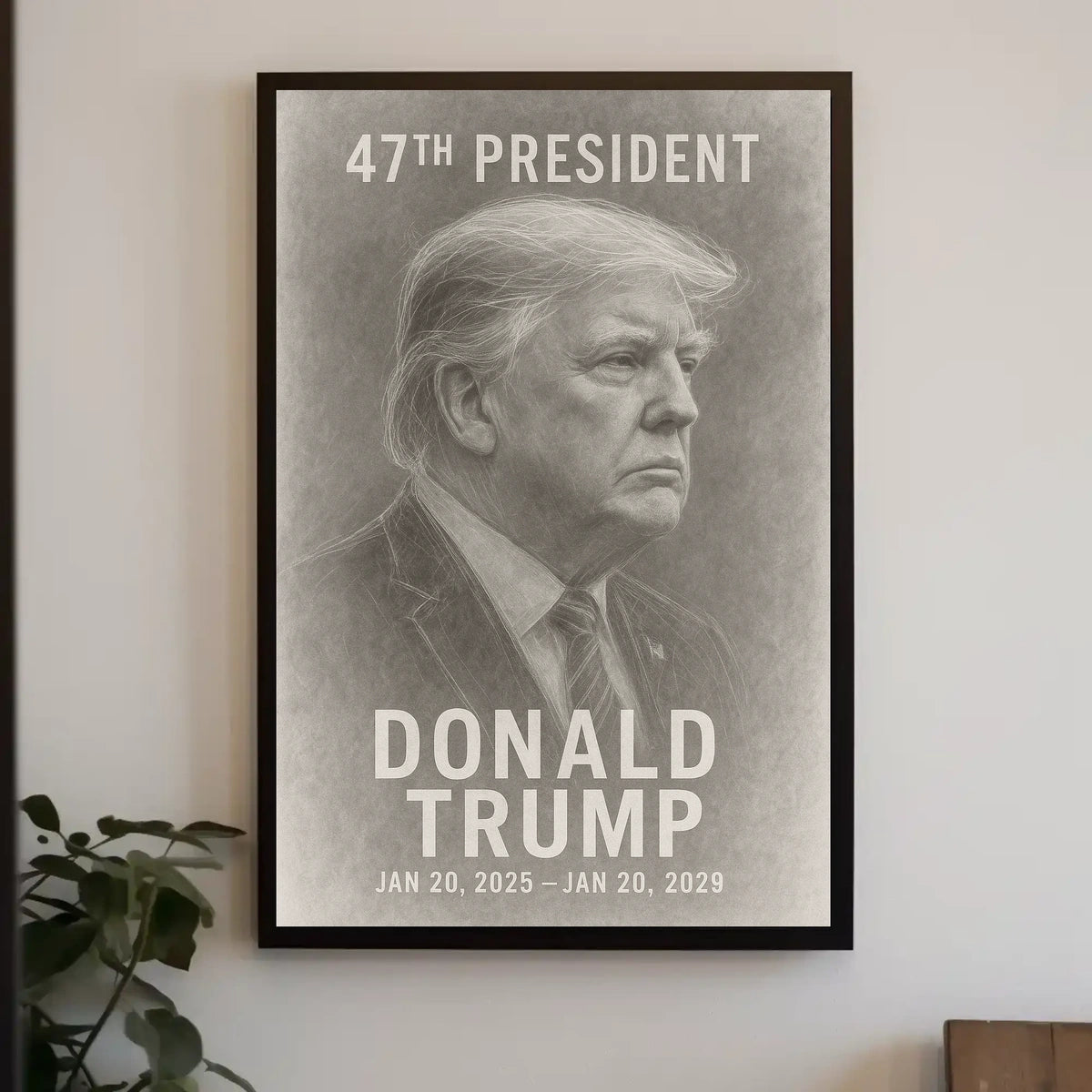 Legacy Leadership Donald Trump Portrait Realism Poster