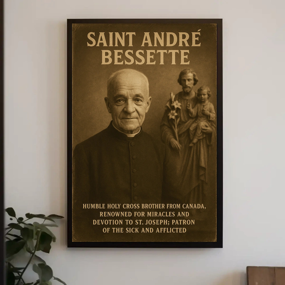 Saint AndrΓ© Bessette Humble Holy Cross Poster